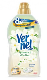 Vernel Max Konsantre Aloevera - Yasemin 60 Yıkama Yumuşatıcı 1.44 lt