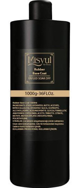 Misyul Rubber Base Coat Prorez Tırnak Kalıcı Oje Rubber Base Coat 1000GR