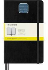Moleskine Klasik Yumuşak Kapak Kareli Defter L Boy 13X21 Cm. 400 Sayfa Siyah