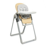 Baby Plus Master Cook Metal Emniyet Kemeri 20 kg Kapasiteli Tepsili Katlanır Mama Sandalyesi Bej