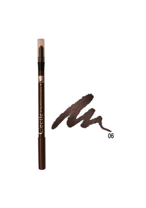 Cecile All Day Performance Çift Taraflı Saten 06 Kahverengi Kalıcı Likit Eyeliner