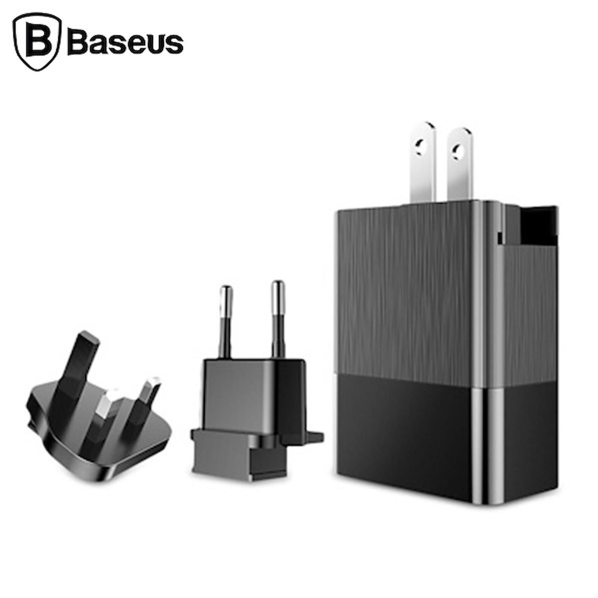 Baseus Ccall-Gj01 Universal Universal Kablolu Hızlı Şarj Aleti Siyah