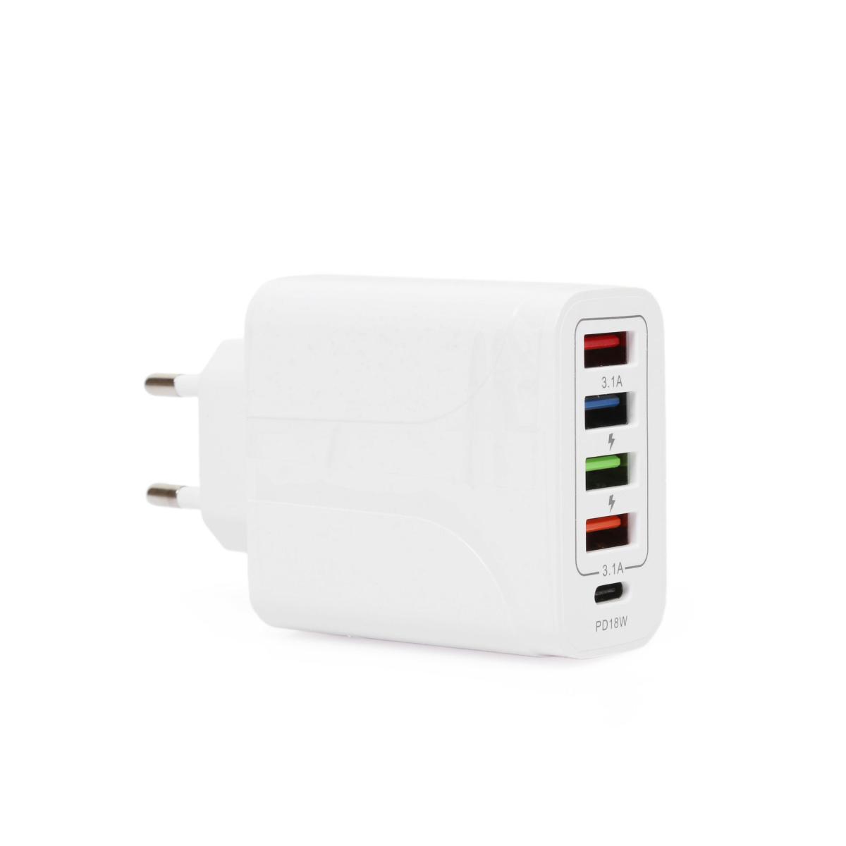 Winex Universal Kablolu 48 W Hızlı Şarj Aleti Beyaz