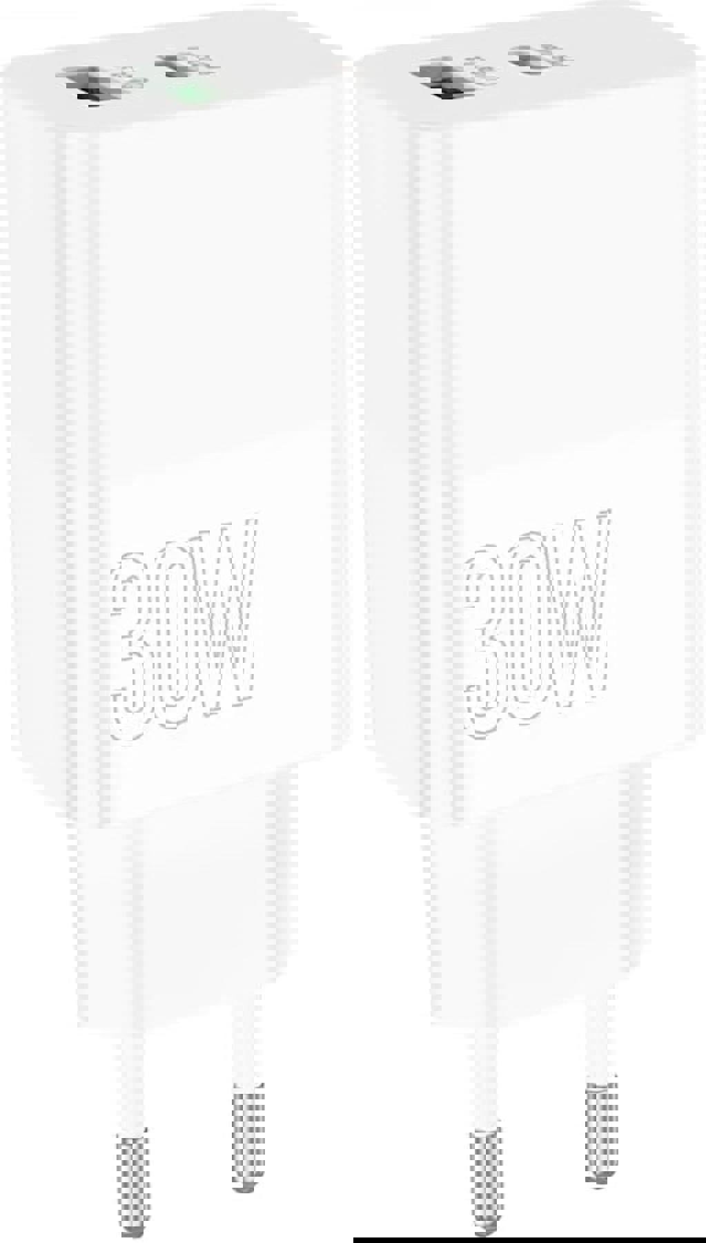 Borofone BA75A Universal USB Type C Kablolu 30 W Hızlı Şarj Aleti Beyaz
