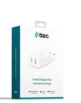 Ttec 2SCS24B Universal USB Kablolu Hızlı Şarj Aleti Beyaz