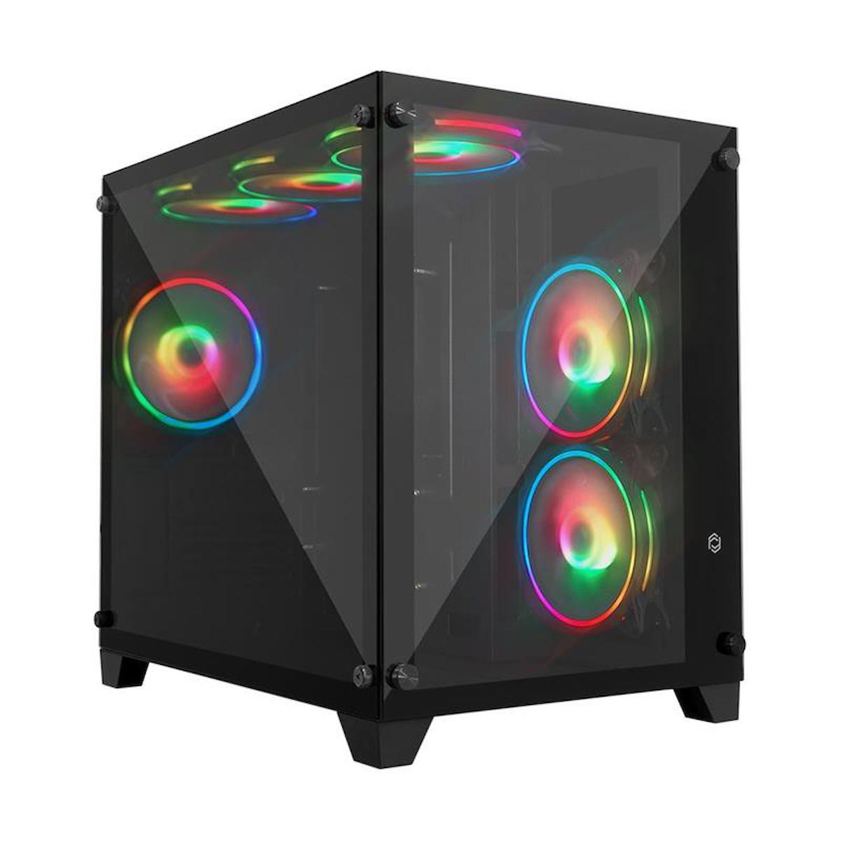Frisby FC-9505G RGB 6 Fanlı Siyah Dikey Kullanım ATX Bilgisayar Kasası