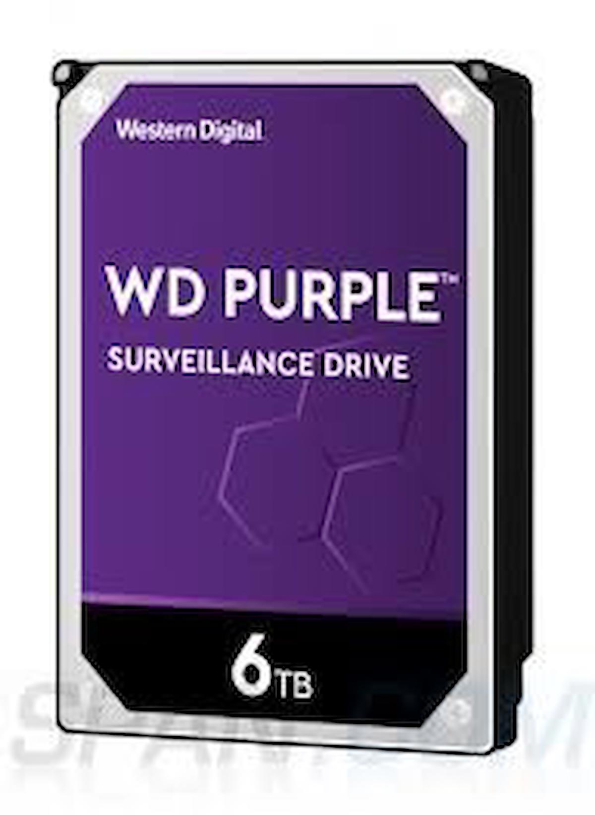 Western Digital WD Purple WD62PURZ 6 TB 3.5 inç 5400 RPM 128 MB SATA 3.0 Güvenlik Kamerası Harddisk