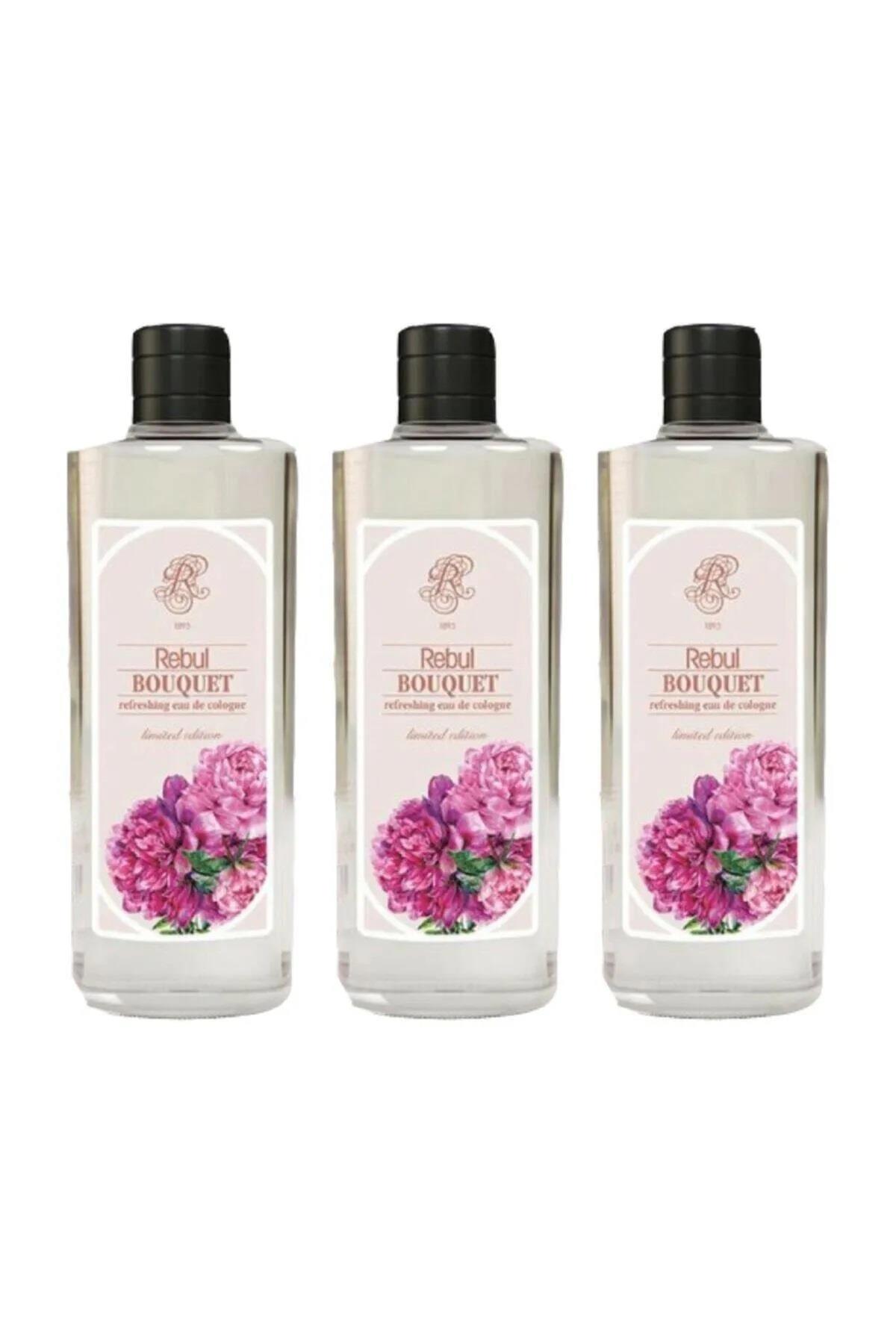 Rebul Bouquet Cam Şişe Kolonya 270 ml 3'lü