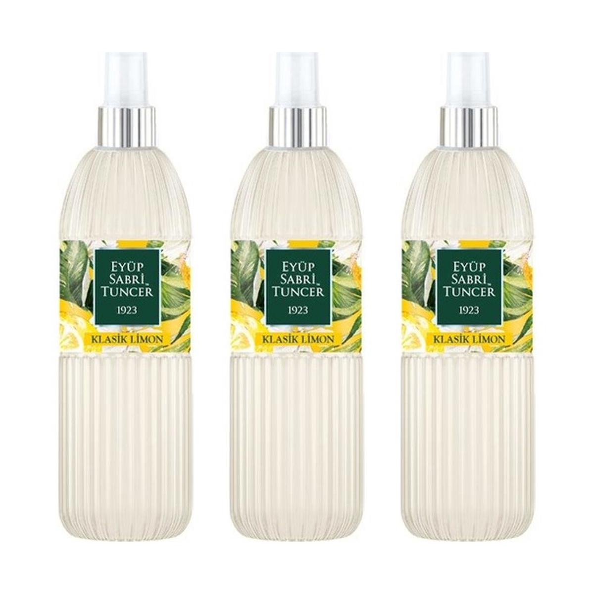 Eyüp Sabri Tuncer Klasik Limon Sprey Kolonya 150 ml 3'lü