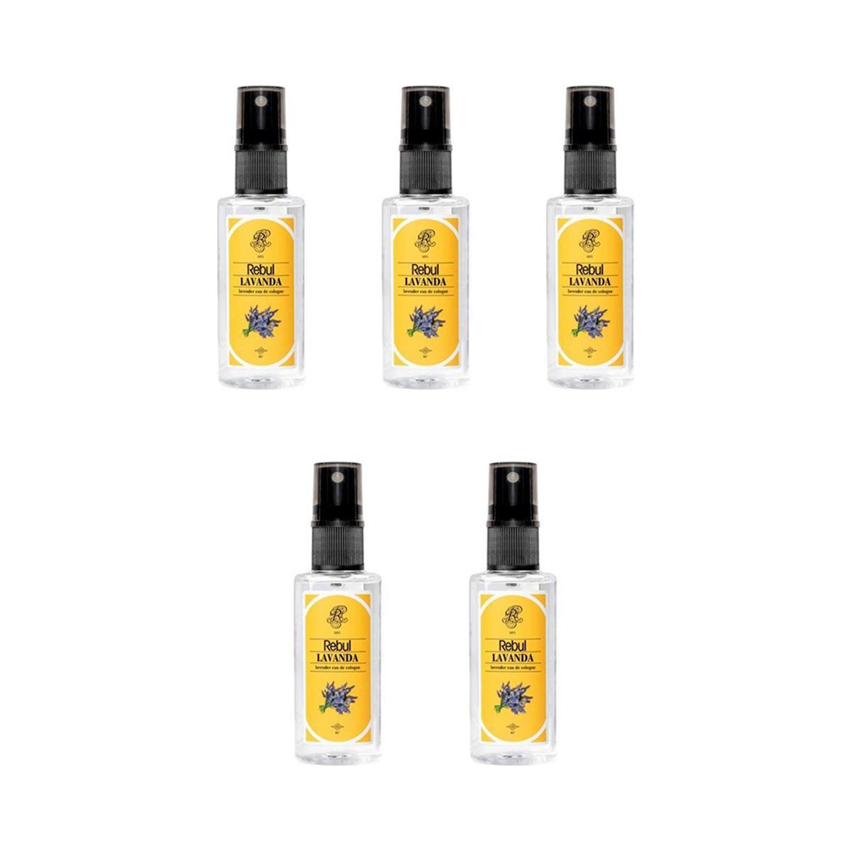 Rebul Lavanta Sprey Cam Şişe Kolonya 50 ml 5'li