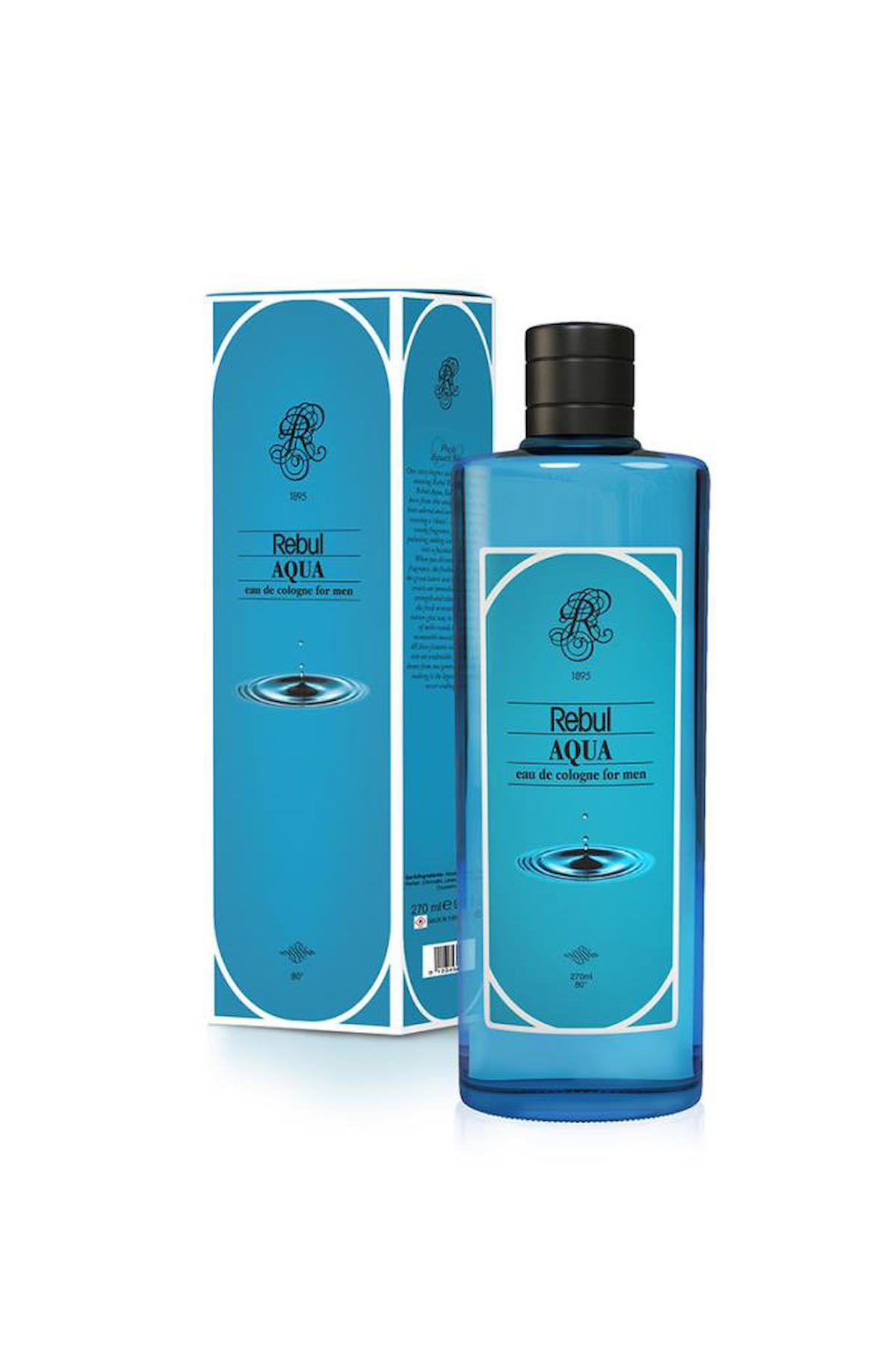 Rebul Aqua Cam Şişe Kolonya 270 ml 2'li