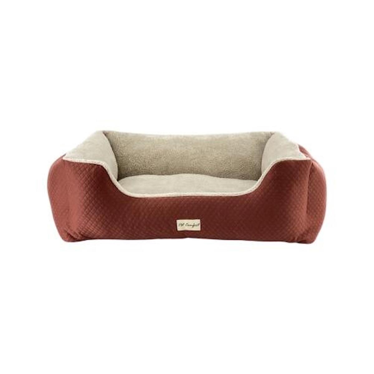 Pet Comfort Echo Mirinda L Orta Irk İç Mekan Köpek Yatağı Ekru-Tarçın