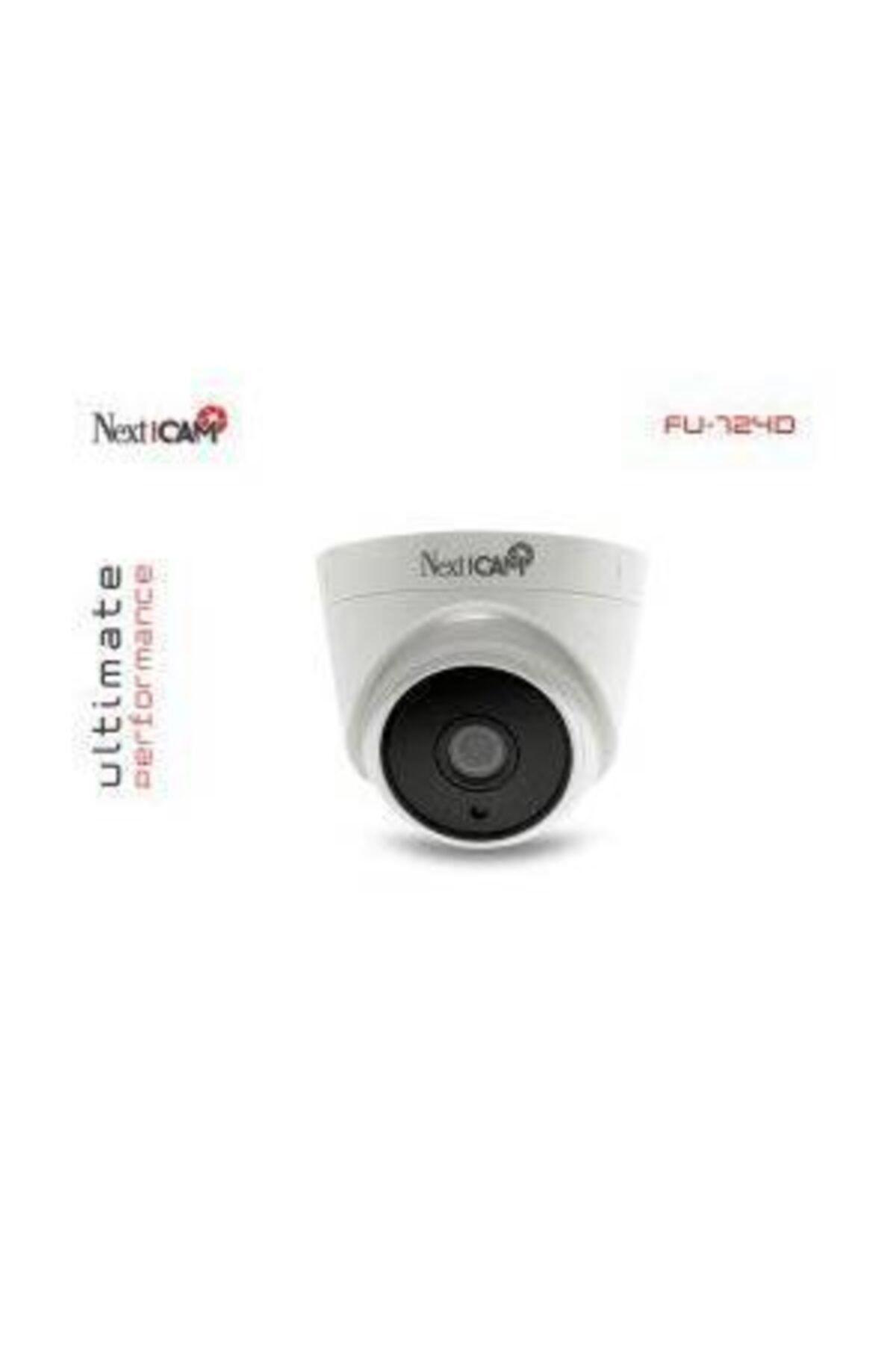 NextCam Fu-724D Ethernet Mini Sim Kartlı 1 Kameralı 360 Derece Dönen Gece Görüşlü İç Mekan Kablolu Güvenlik Kamerası