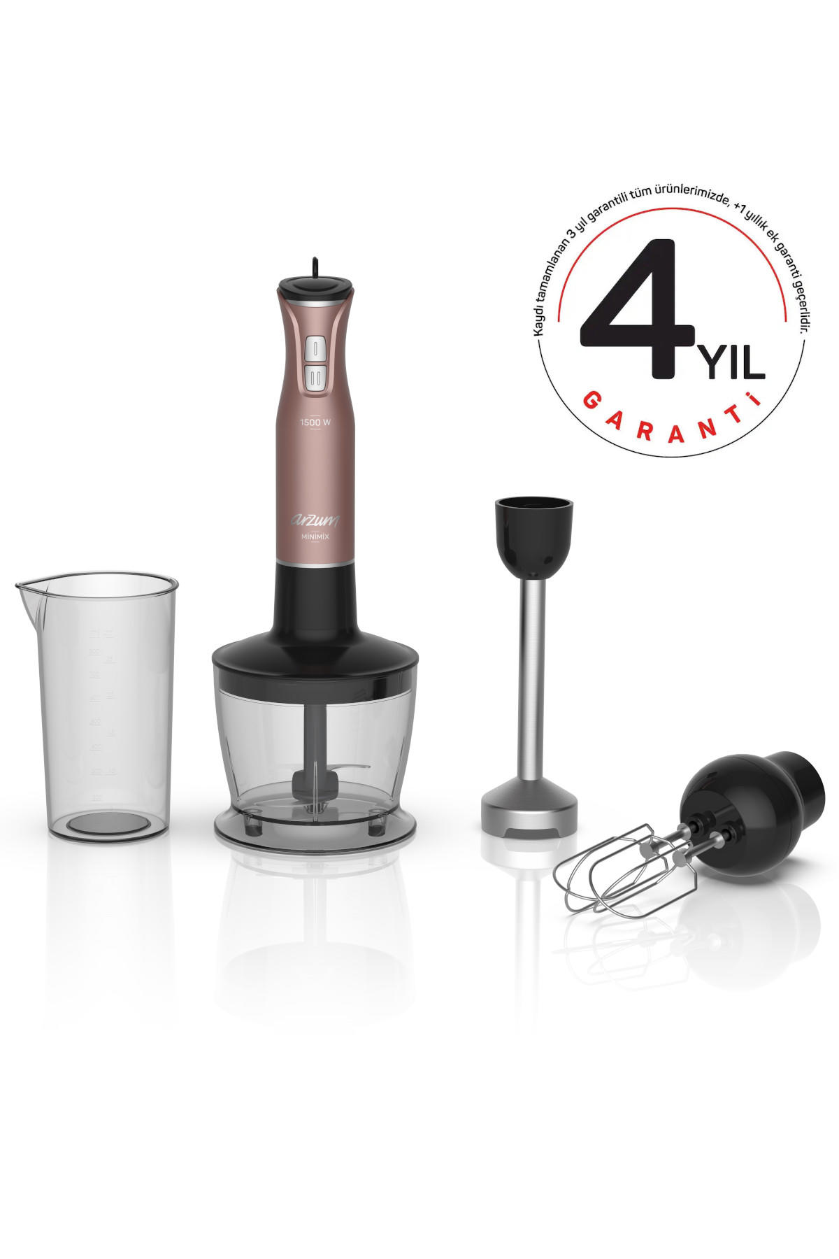 Arzum Ar1138-G 800 ml Çift Bıçaklı Blender Seti Rose