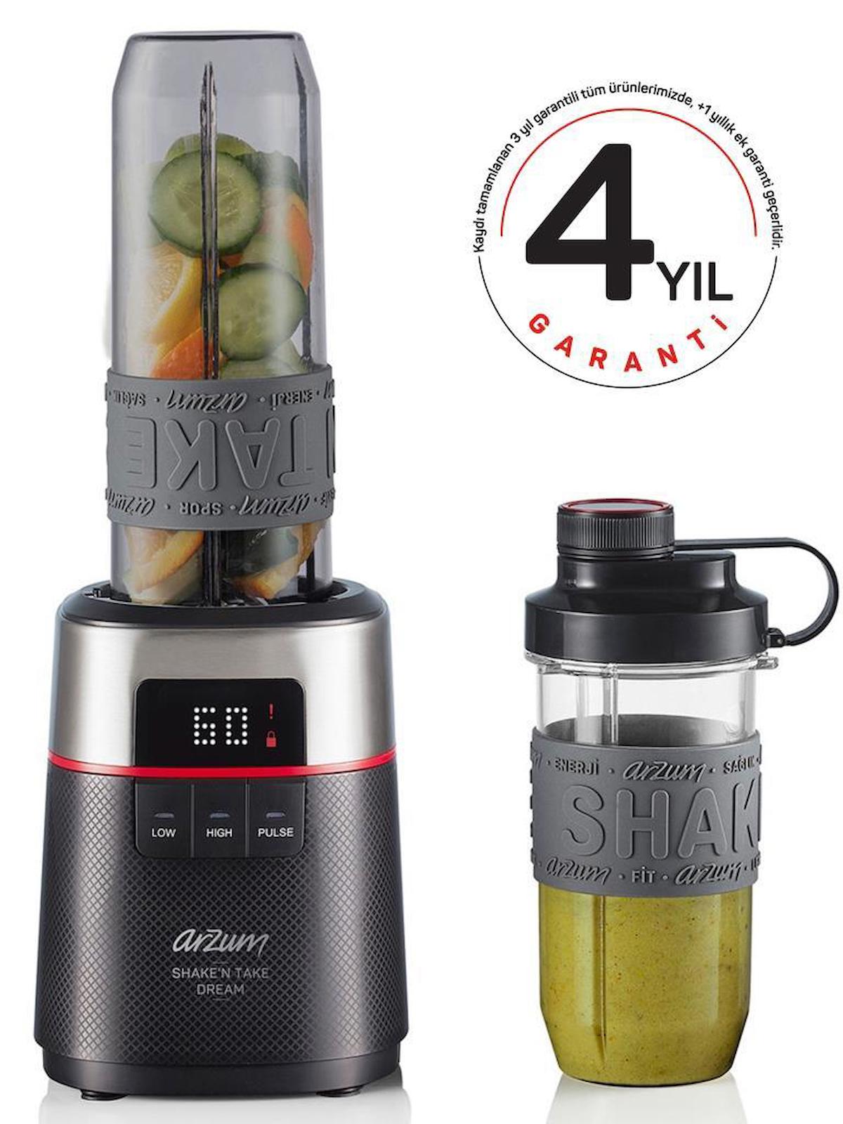 Arzum Ar1148 570 ml Turbolu Blender Seti Siyah