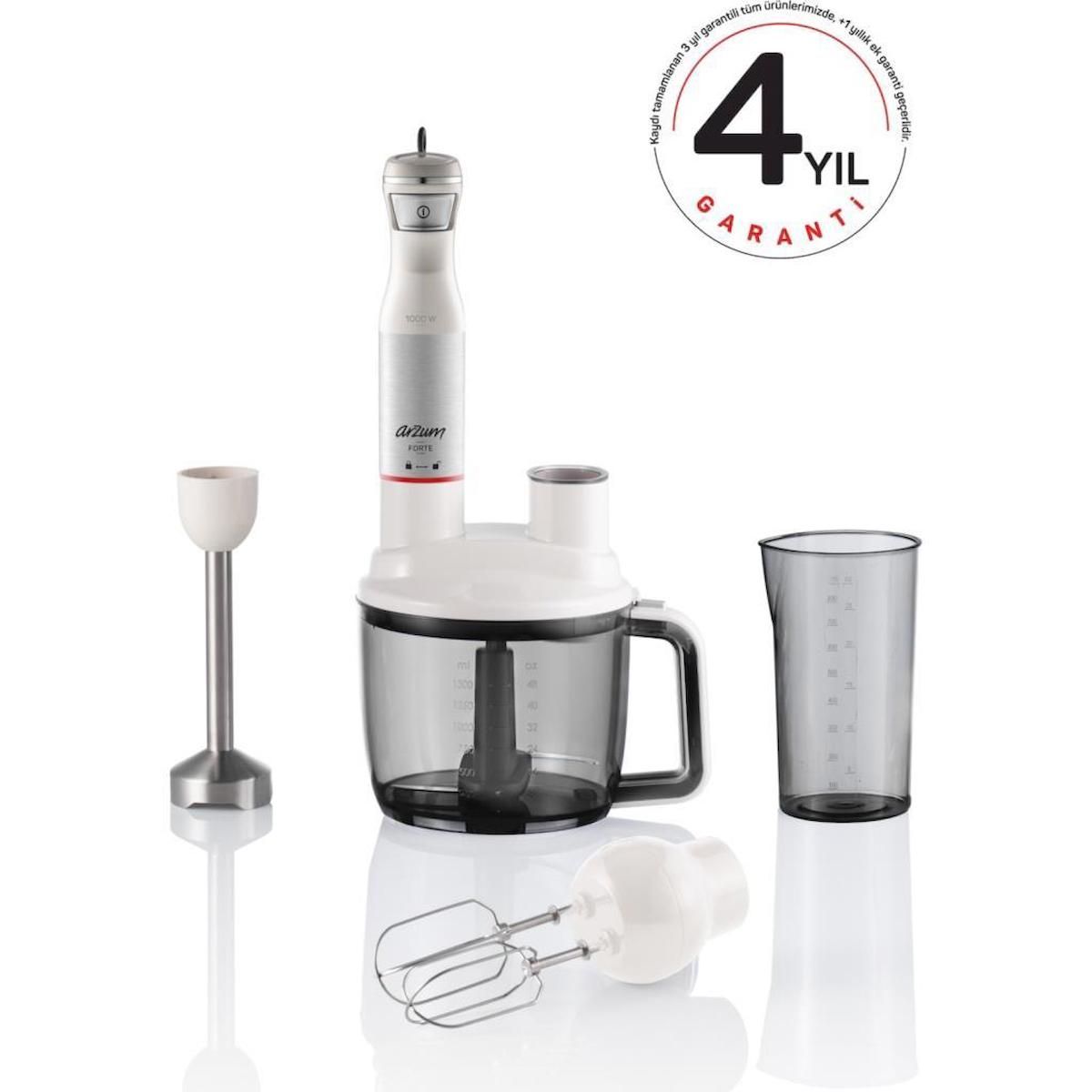 Arzum Ar1157-B Forte 800 ml 4 Bıçaklı Blender Seti Beyaz