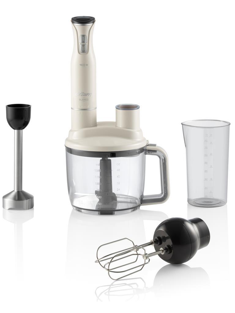 Arzum Ar1142 Blanco 1.5 lt Turbolu Çift Bıçaklı Blender Seti Beyaz