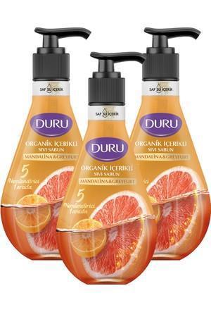 Duru Greyfurt - Mandalina Nemlendiricili Organik Sıvı Sabun 500 ml 3'lü