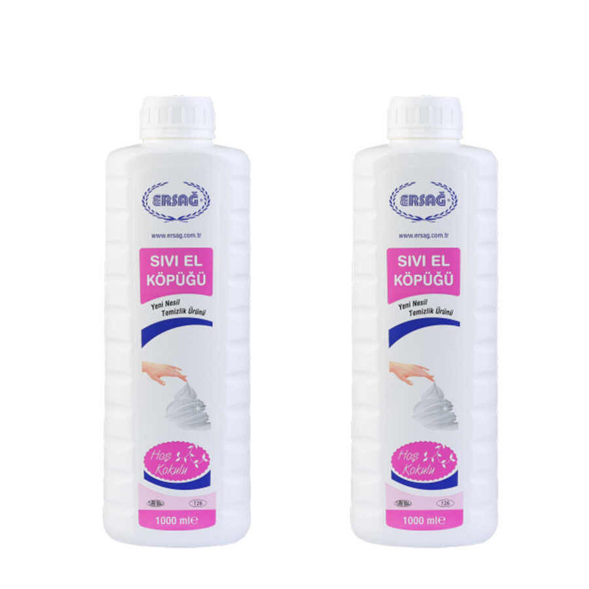 Ersağ Nemlendiricili Köpük Sıvı Sabun 2 x 1 lt 2'li