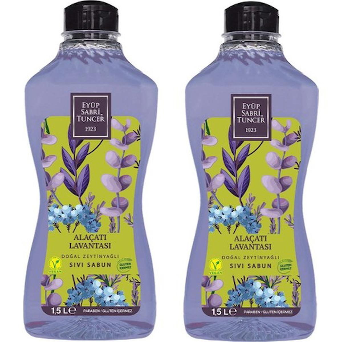 Eyüp Sabri Tuncer Alaçatı Lavantası Nemlendiricili Sıvı Sabun 2 x 1.5 lt 2'li