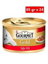 Purina Gold Sığır Etli Parça Etli Soslu Yetişkin Yaş Kedi Maması 24x85 gr