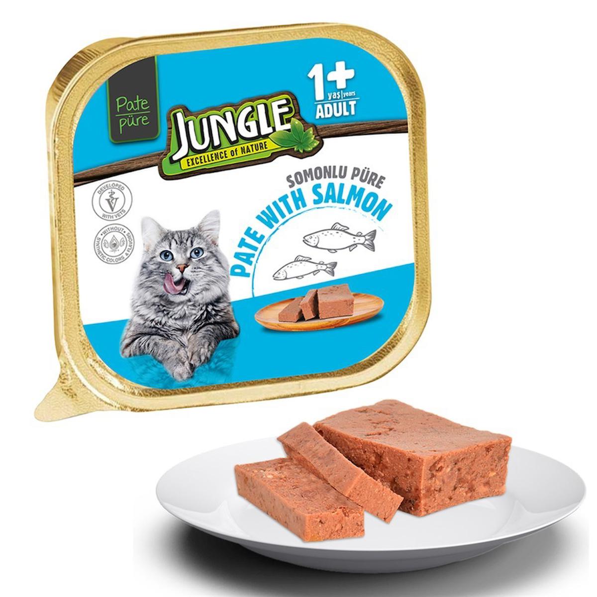 Jungle Excellence Of Nature Somonlu Ezme Yetişkin Yaş Kedi Maması 100 gr