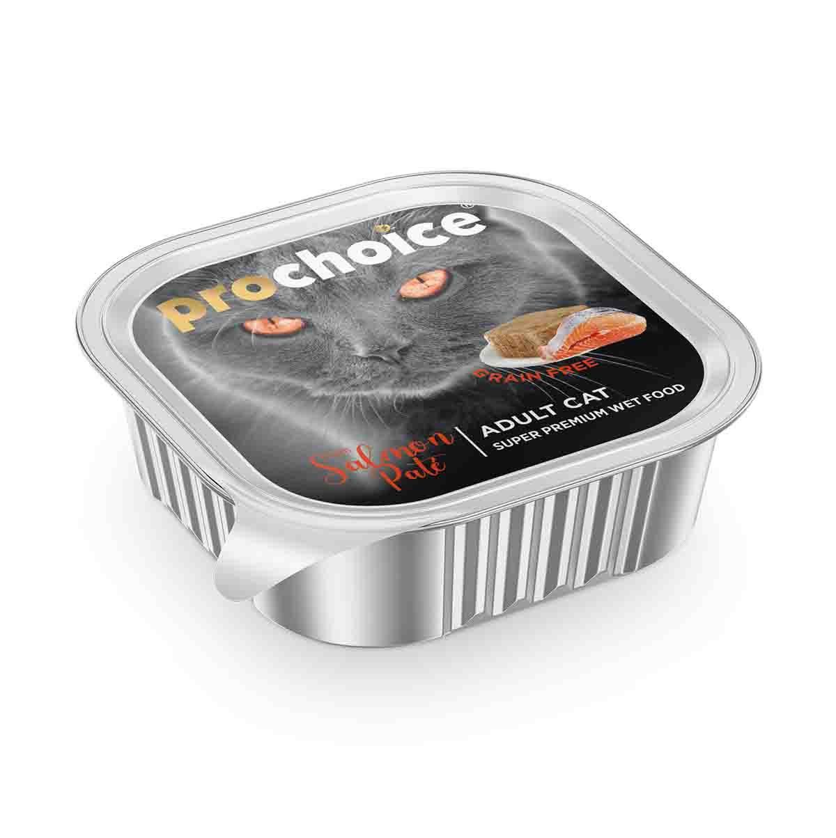 Prochoice Grain Free Somonlu Ezme Yetişkin Yaş Kedi Maması 100 gr