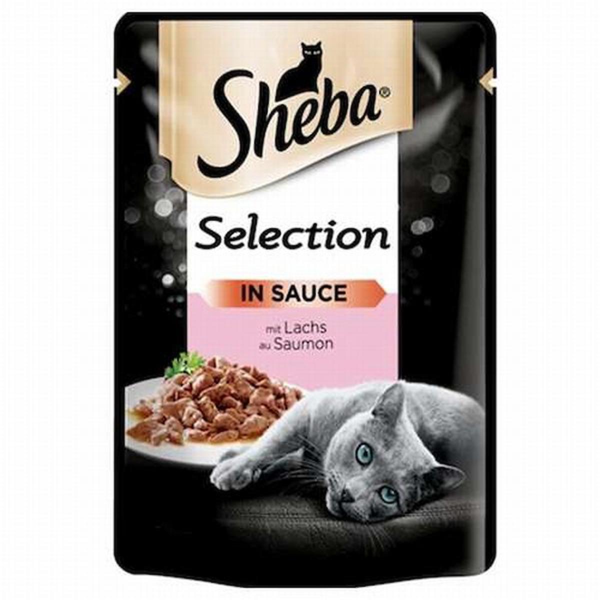 Sheba Selection Somonlu Yetişkin Yaş Kedi Maması 85 gr