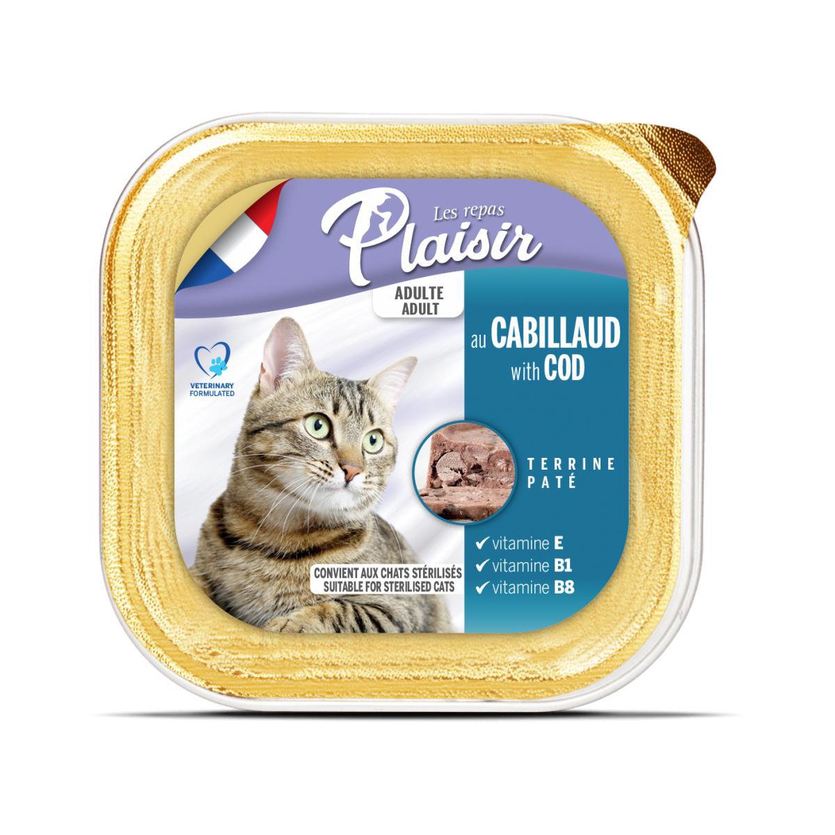 Plaisir Veterinary Formulated Kısırlaştırılmış Balıklı Ezme Yaş Kedi Maması 100 gr