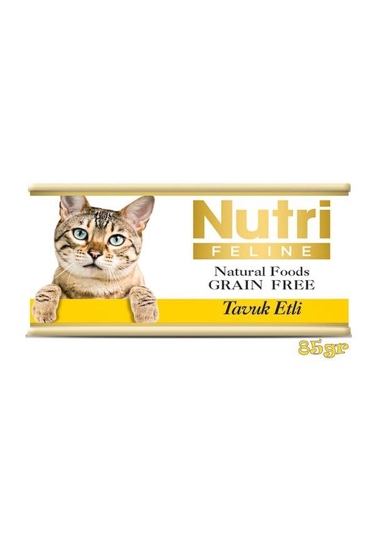 Nutri Feline Grain Free Tavuklu Yetişkin Yaş Kedi Maması 85 gr