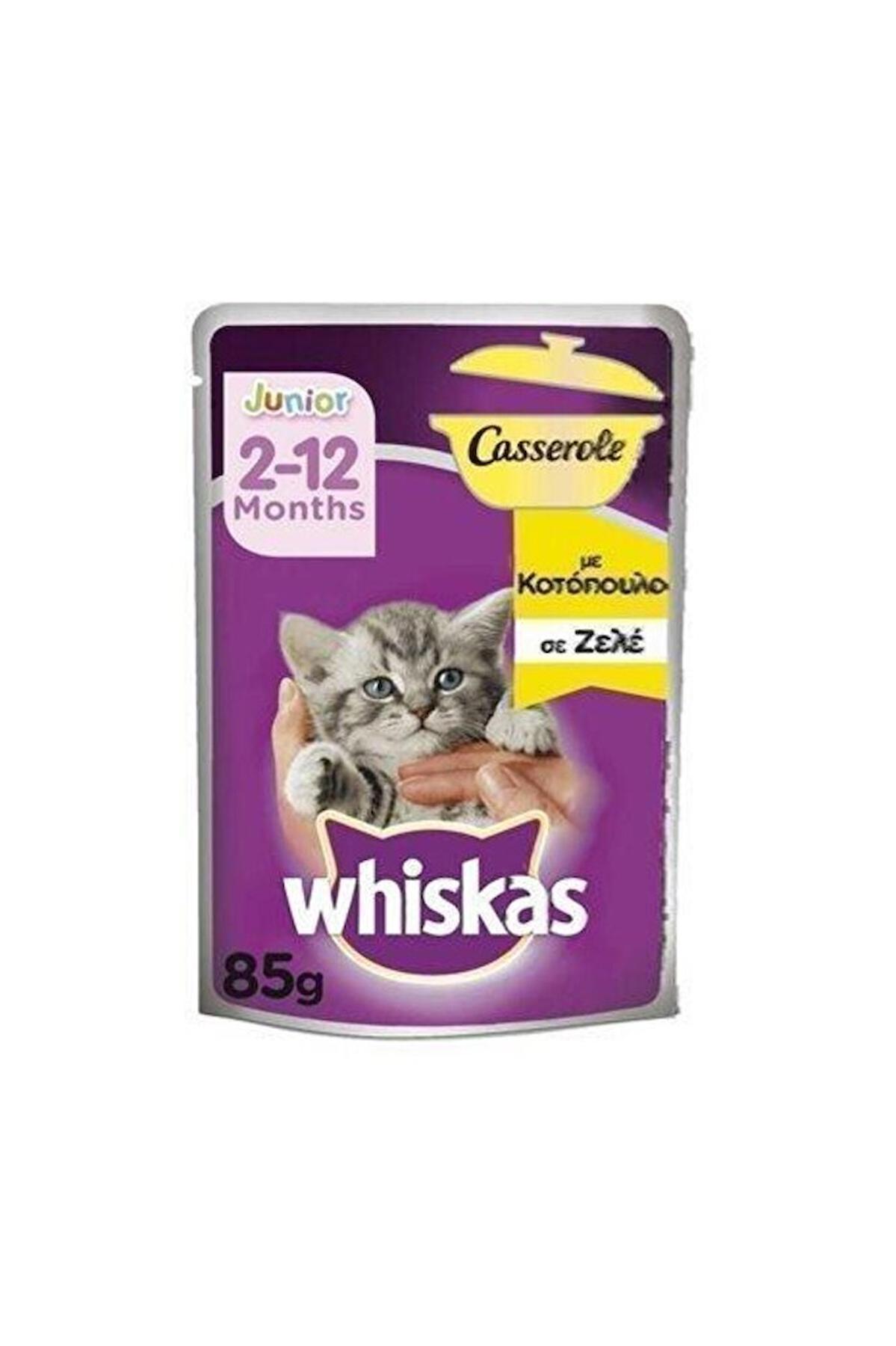 Whiskas Casserole Tavuklu Yavru Yaş Kedi Maması 85 gr