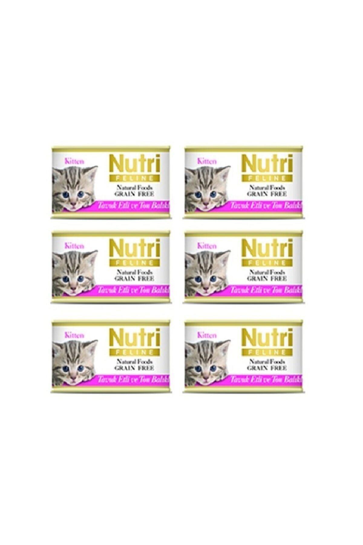 Nutri Feline Grain Free Ton Balıklı ve Tavuk Yavru Yaş Kedi Maması 6x85 gr