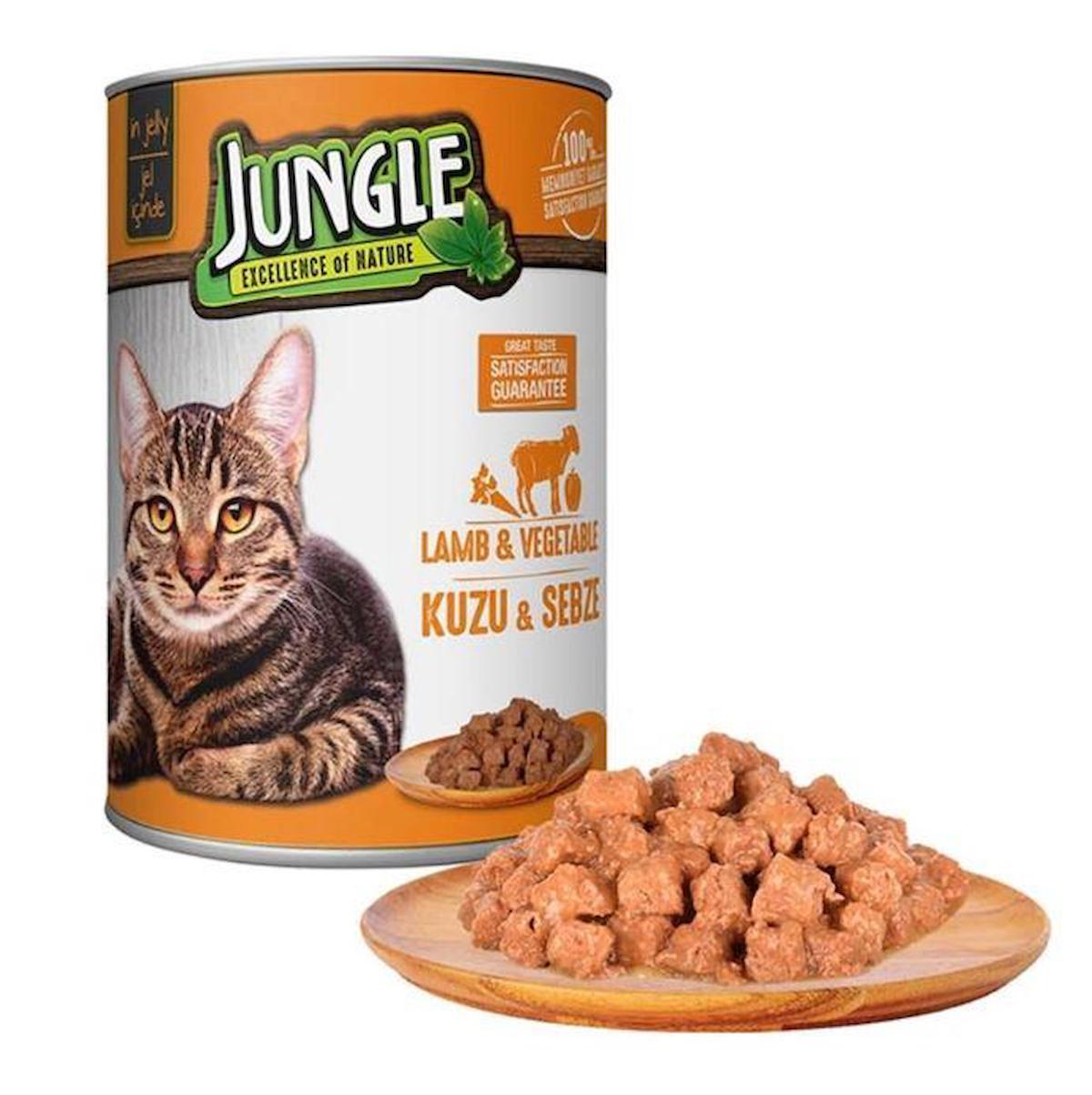 Jungle Excellence Of Nature Kuzu Etli Yetişkin Yaş Kedi Maması 415 gr