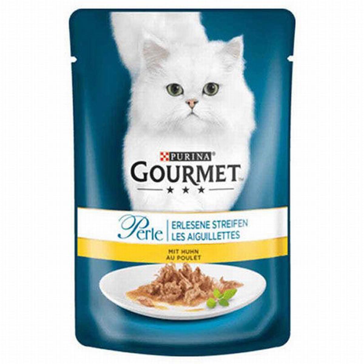 Purina Perle Tavuklu Yetişkin Yaş Kedi Maması 12x85 gr