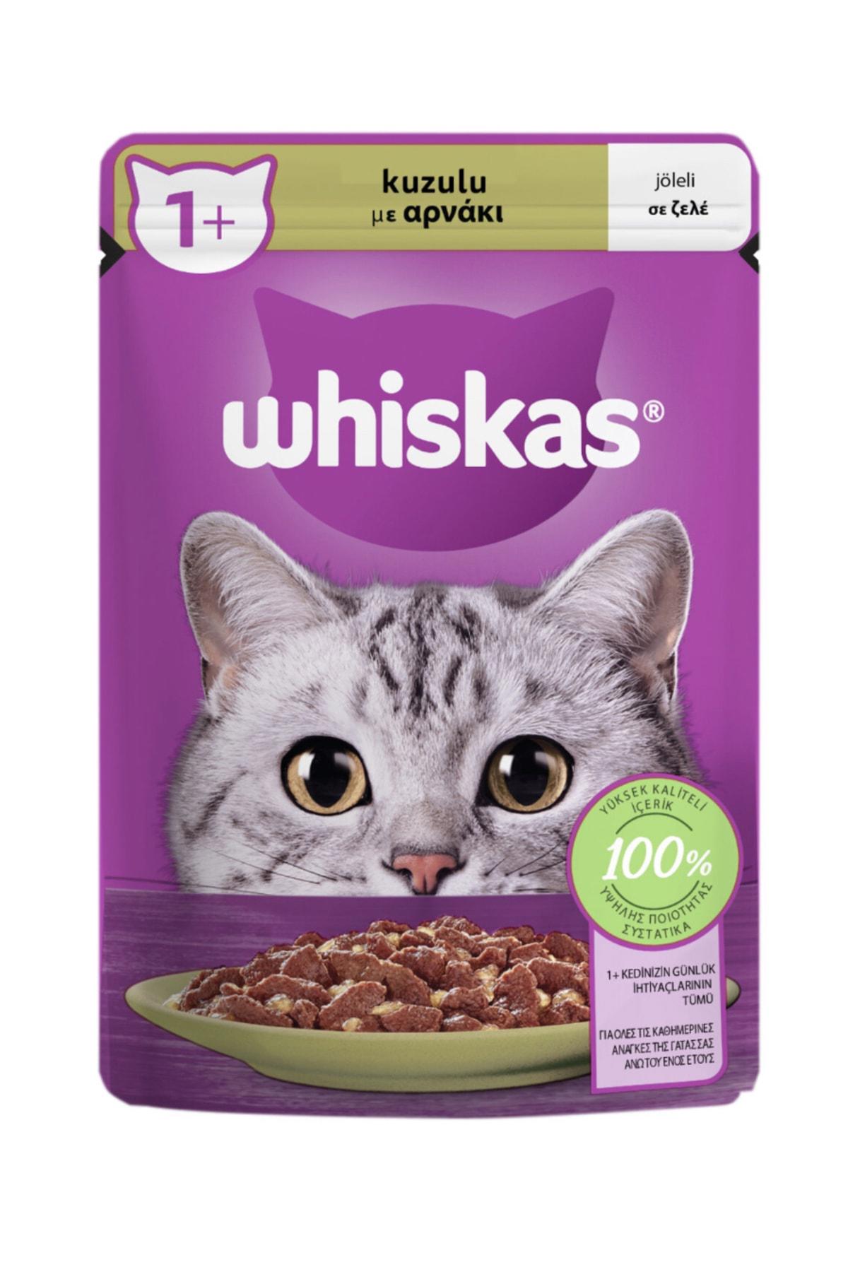 Whiskas 1+ Kuzu Etli Yetişkin Yaş Kedi Maması 28x85 gr