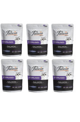 Felicia Insight Kısırlaştırılmış Somonlu Yaş Kedi Maması 6x85 gr