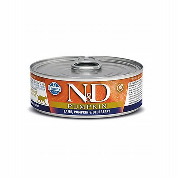 N&D Pumpkin Kuzu Etli Yetişkin Yaş Kedi Maması 80 gr
