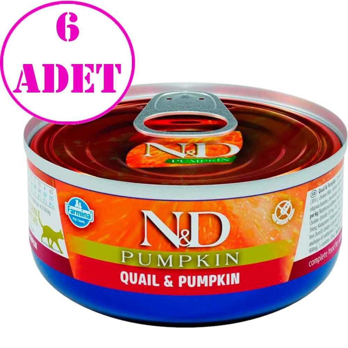 N&D Pumpkin Bıldırcın Etli Yetişkin Yaş Kedi Maması 70 gr