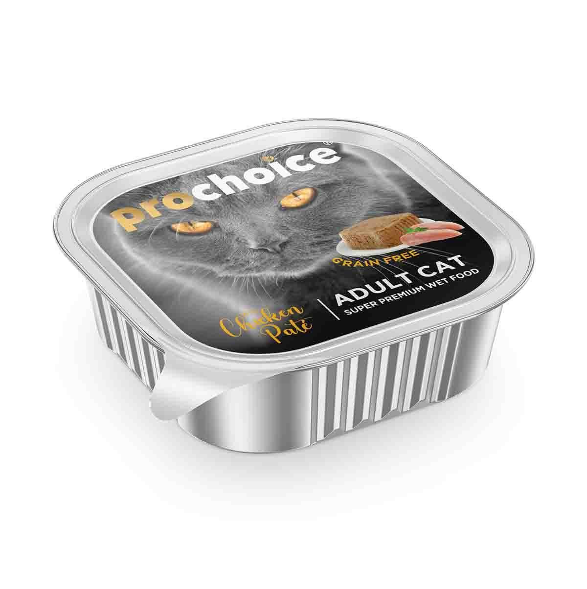 Prochoice Grain Free Tavuklu Ezme Yetişkin Yaş Kedi Maması 100 gr