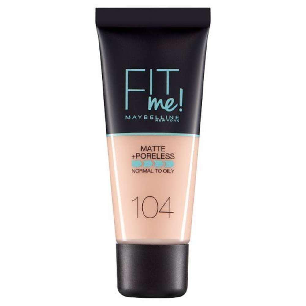 Maybelline New York Fit Me Matte + Poreless 104 Soft Ivory Likit Tüp Fondöten 30 ml