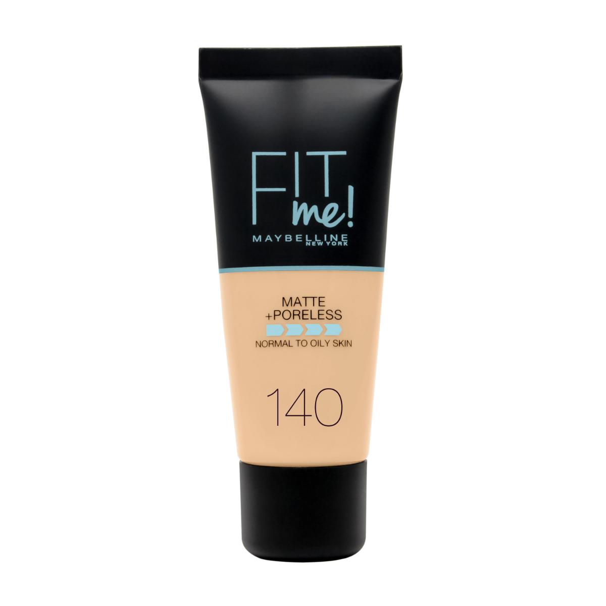 Maybelline New York Fit Me Matte + Poreless 140 Cool Medium Likit Tüp Fondöten 30 ml