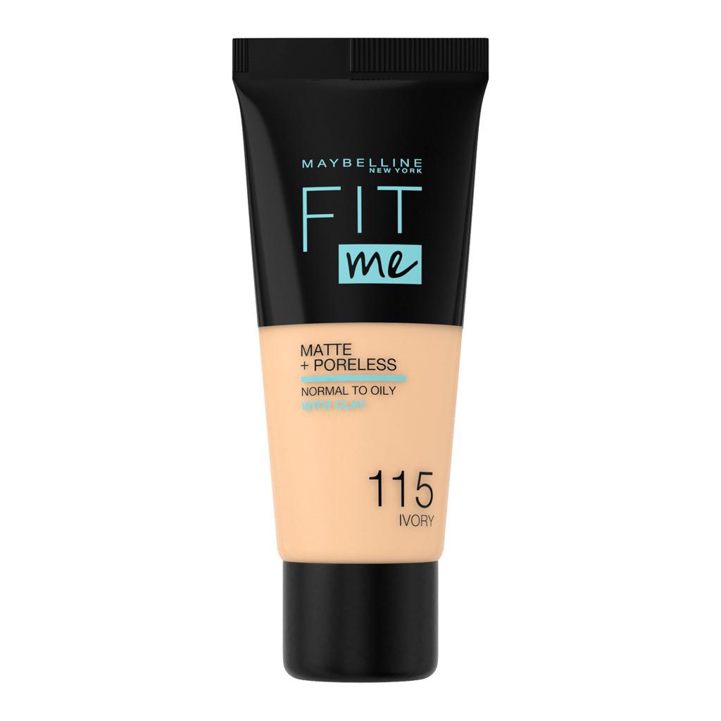 Maybelline New York Fit Me Matte + Poreless 115 Ivory Likit Tüp Fondöten 30 ml