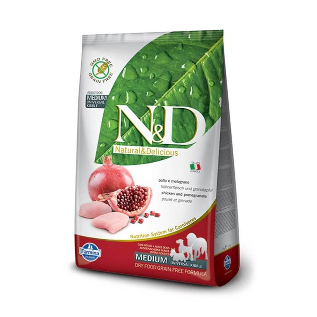 N&D Prime Narlı ve Tavuklu Orta Irk Yetişkin Kuru Köpek Maması 2.5 kg