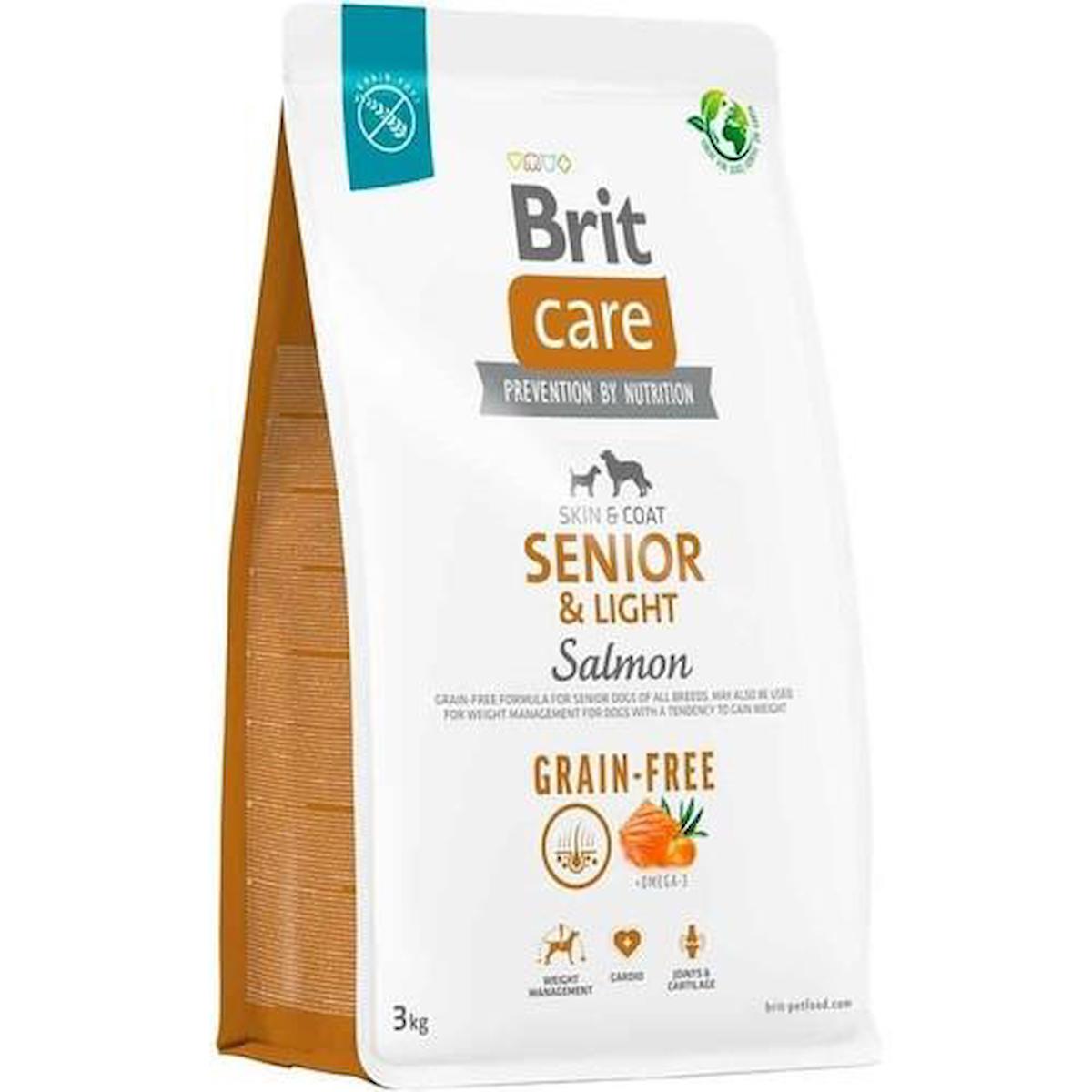 Brit Care Grain-Free Somonlu Tüm Irklar Yaşlı Kuru Köpek Maması 3 kg