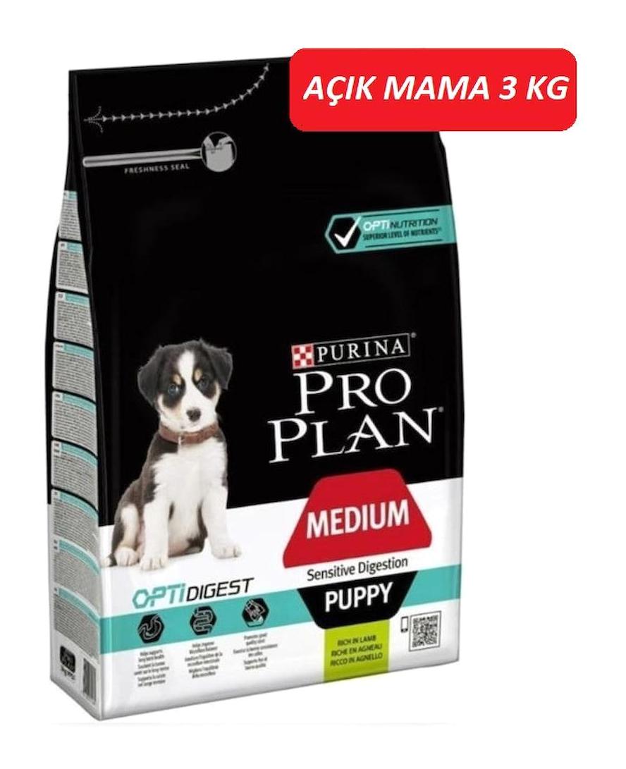 Pro Plan Opti Digest Kuzu Etli ve Pirinçli Orta Irk Yavru Kuru Köpek Maması 3 kg