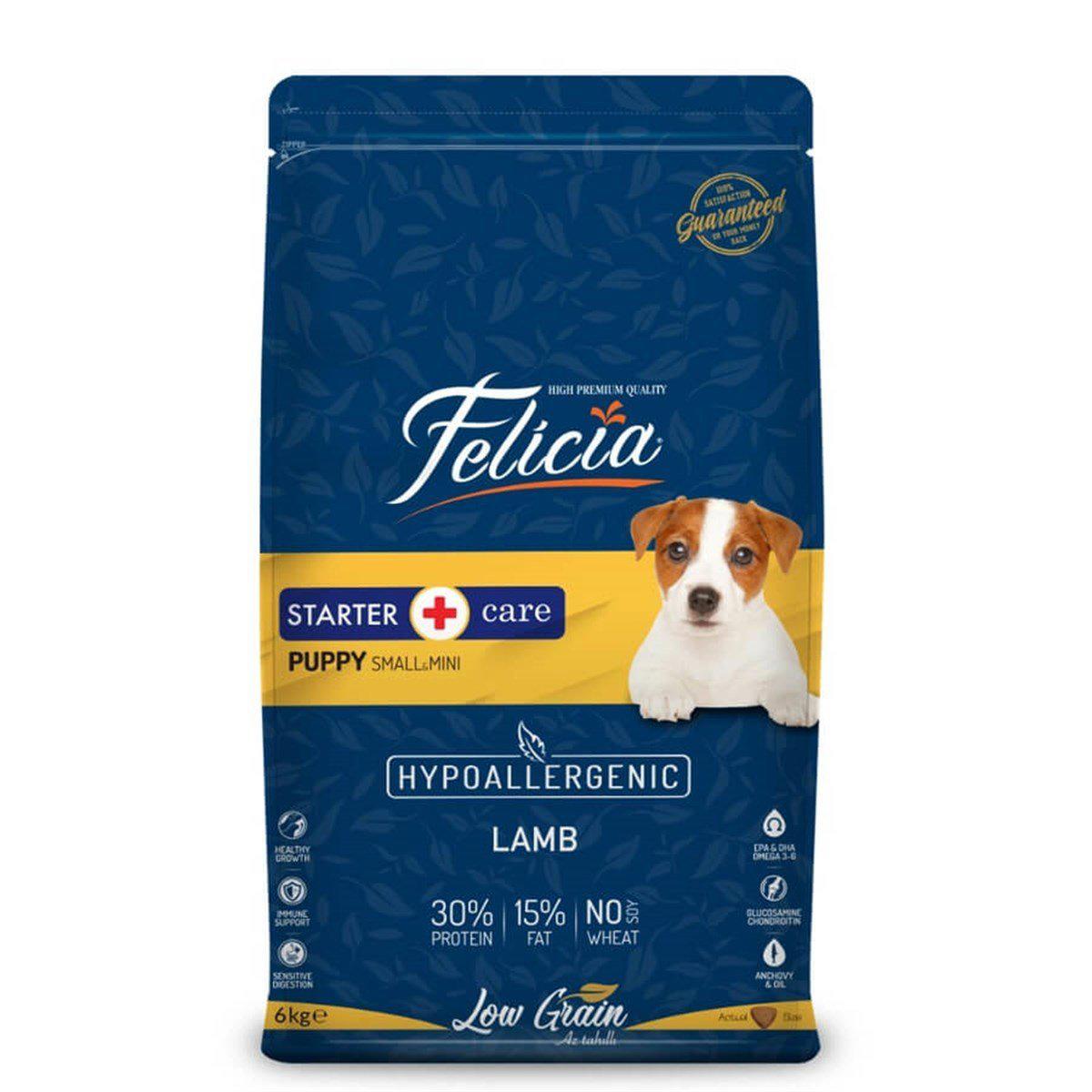 Felicia Starter Care Kuzu Etli Küçük Irk Yavru Kuru Köpek Maması 6 kg