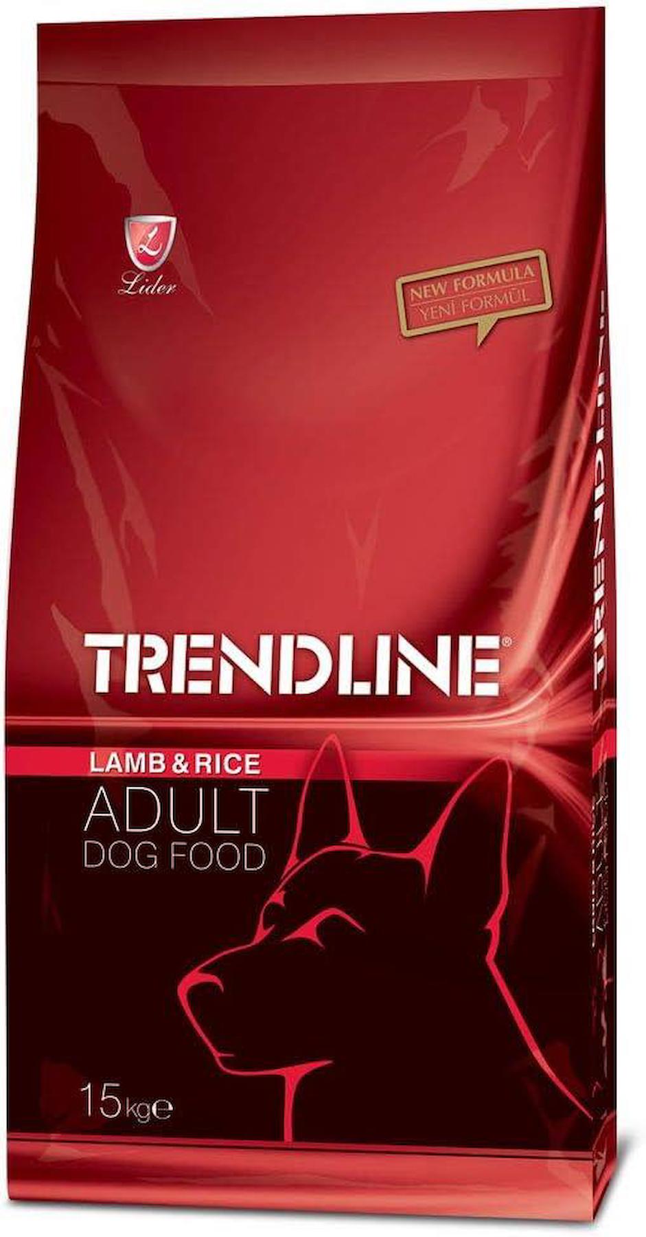 Trendline Pirinçli ve Kuzu Etli Tüm Irklar Yetişkin Kuru Köpek Maması 15 kg