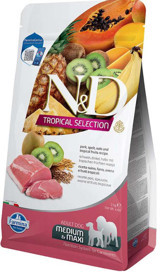 N&D Tropical Selection Domuz Etli ve Kivili Büyük ve Orta Irk Yetişkin Kuru Köpek Maması 2 kg
