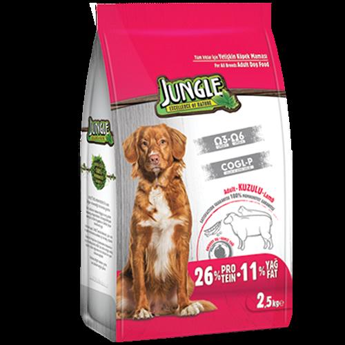 Jungle Kuzu Etli Tüm Irklar Yetişkin Kuru Köpek Maması 2.5 kg