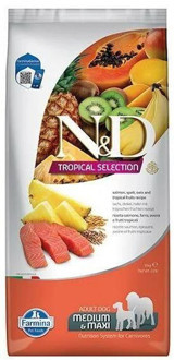 N&D Tropical Selection Ananaslı ve Somonlu Büyük ve Orta Irk Yetişkin Kuru Köpek Maması 10 kg